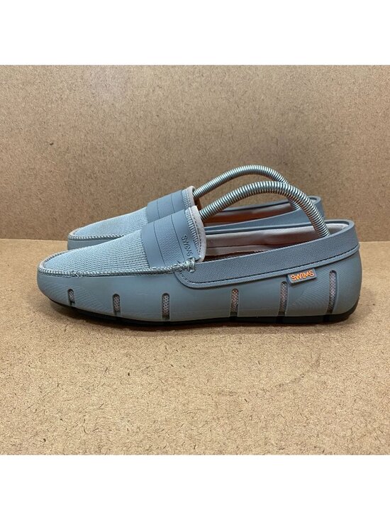 Swims Mens Stride Singel Band Keeper Loafers Gray Size 9 Rubber Light Slip-On